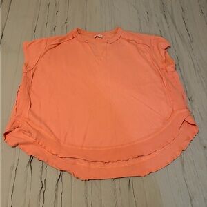Pink Lily Coral Oversized Short Sleeve | Size M